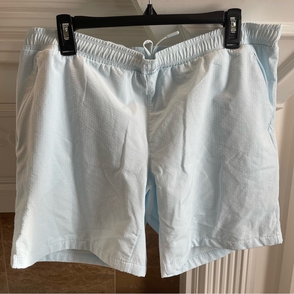 All in motion Seersucker shorts Men’s 38 Elastic Waist Light weight Pockets - Picture 1 of 5